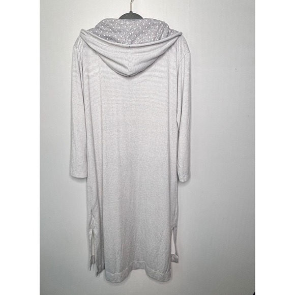 Lauren Ralph Lauren Loungewear Womens Size S Gray Striped Hoodie Casual - Picture 6 of 11